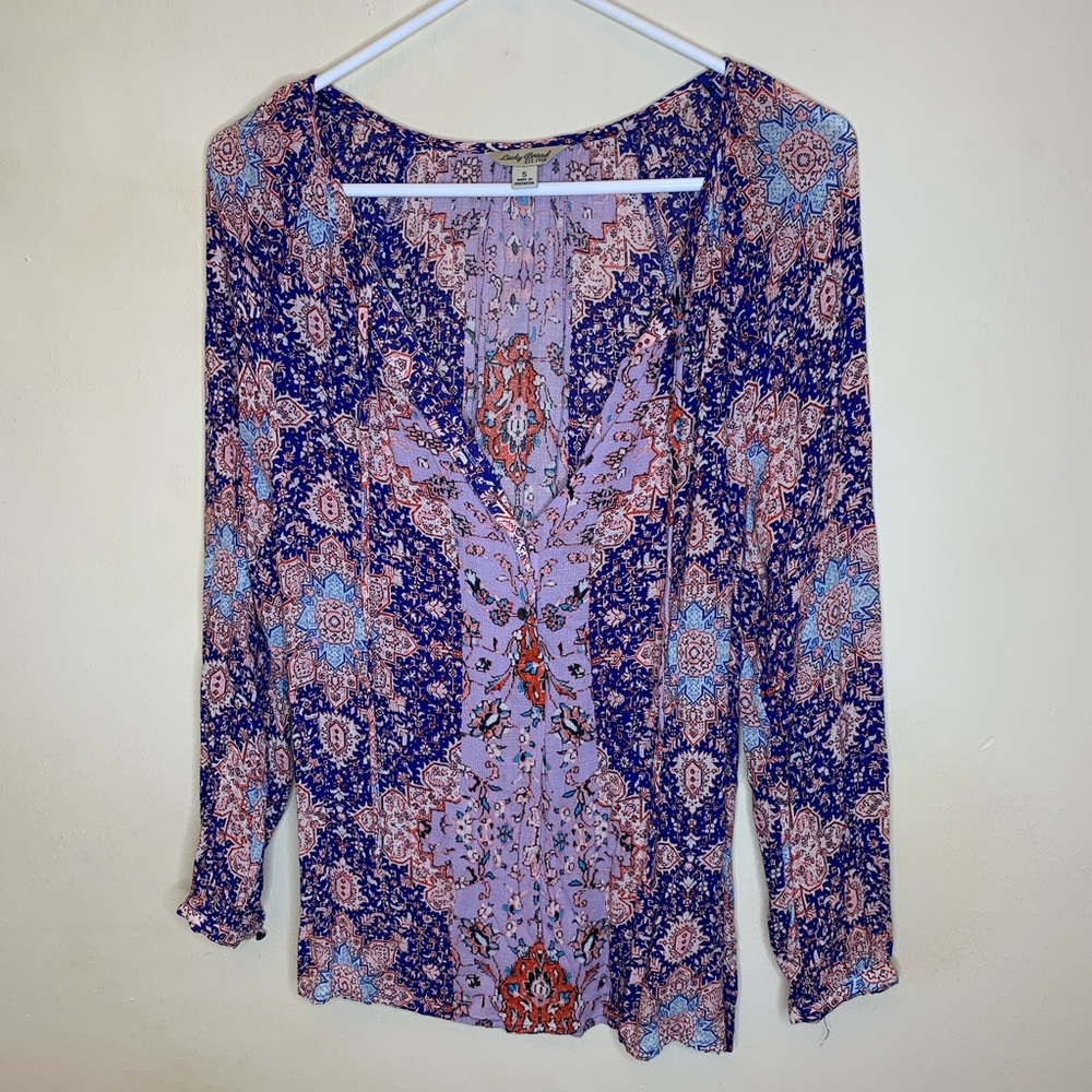 Lucky Brand Peasant Blouse